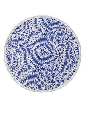 Enchante Home Blue Indigo Round Beach Towel